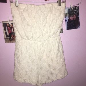 White lace romper